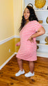 Palms Springs Plus - t shirt dress (ash rose/ivory)